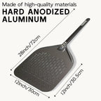 Vennoe 12" Pizza Peel with Metal Handle